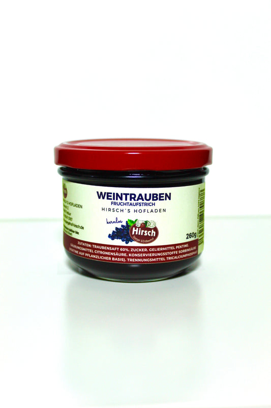 Weintrauben Fruchtaufstrich kernlos