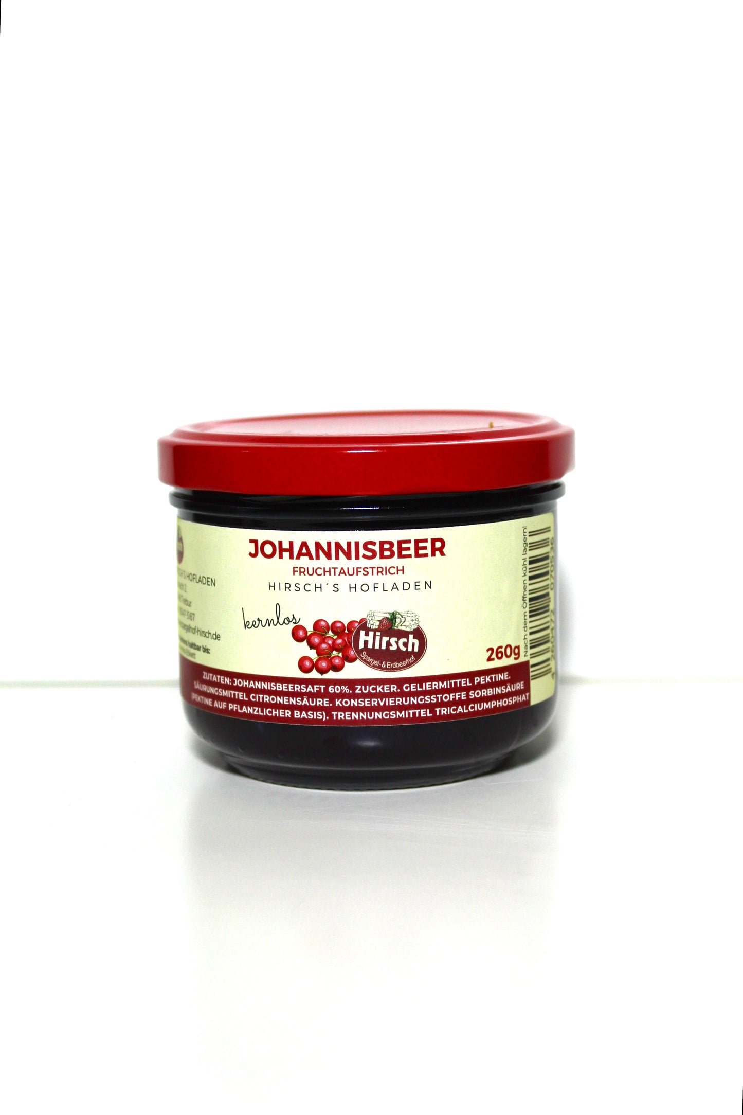 Roter Johannisbeer Fruchtaufstrich kernlos