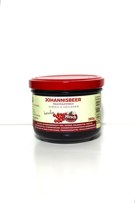 Roter Johannisbeer Fruchtaufstrich kernlos
