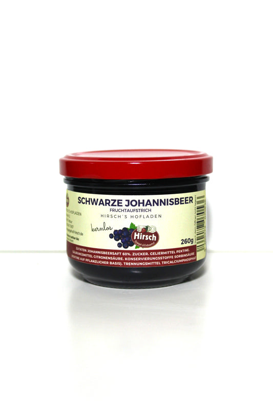 Schwarze Johannisbeer Fruchtaufstrich kernlos