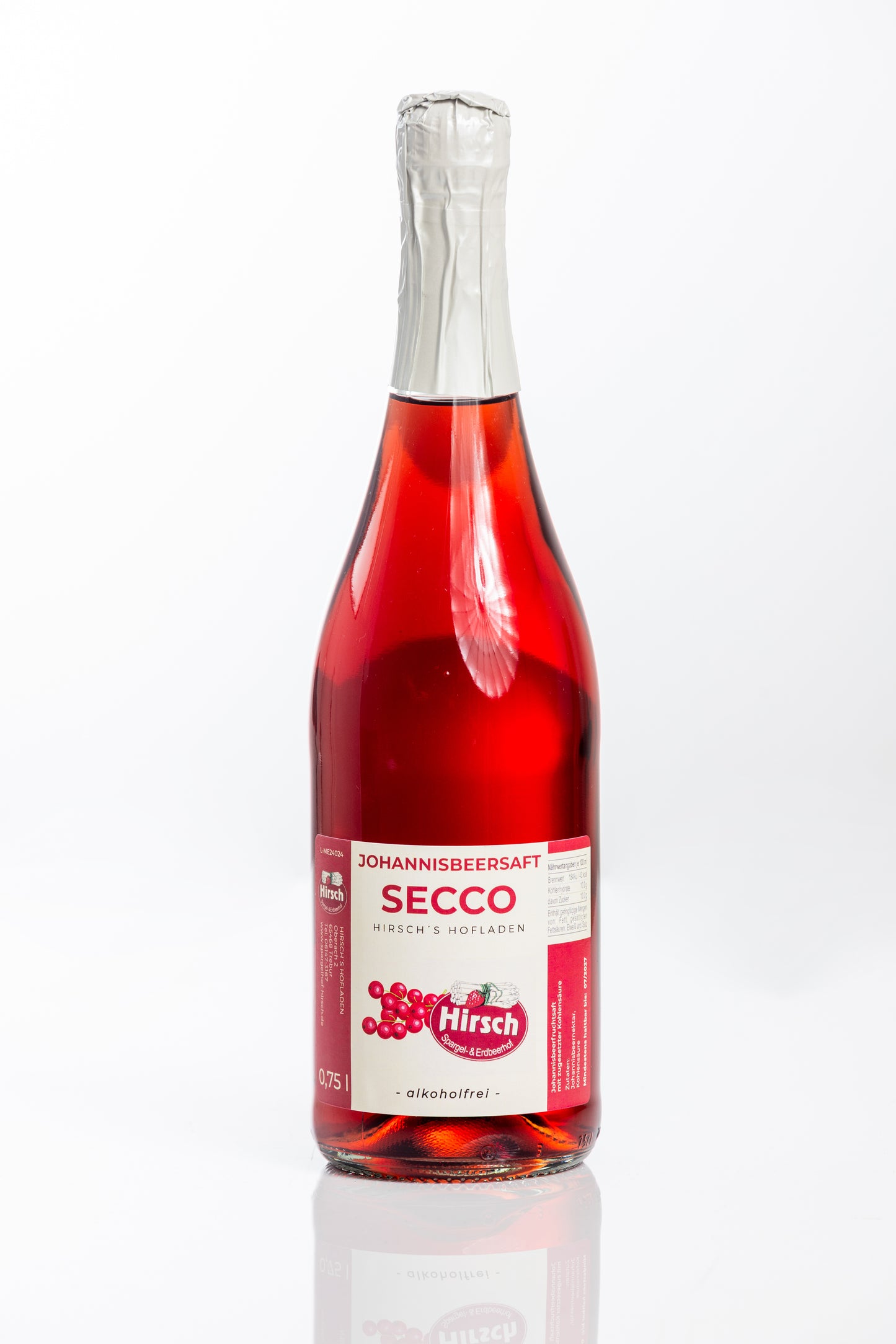 alkoholfreier Johannisbeersaft Secco